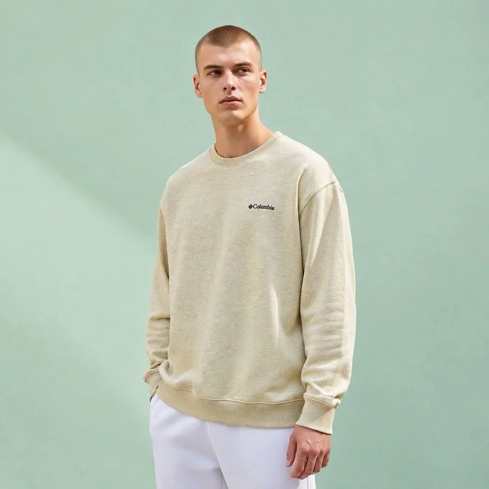 Columbia Hart Mountain II Mens XL Beige Fleece Crewneck Sweatshirt AM6769